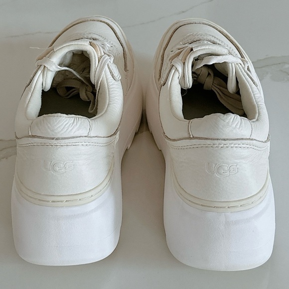 Women's UGG Lifestyle Shoes Low-top Marin Mega Lace White Size 9 - Picture 7 of 8